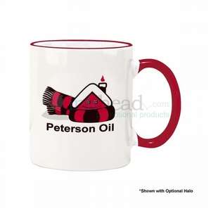 11 oz. Red Duo-Tone Mug