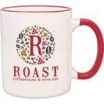 Business Classic Coffee Mugs - 11 oz. Red Duo-Tone Mug