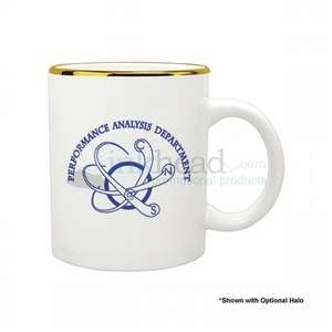 11 oz. White Ceramic Mug 