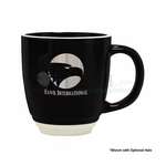 Logo Bistro Coffee Mugs - 12 oz. Black Nations Mug