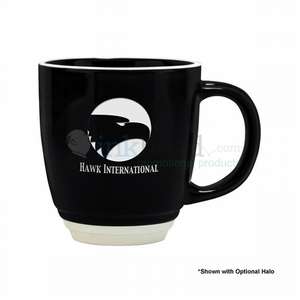 Custom Promotional 12 oz. Etched Black Nations Mug
