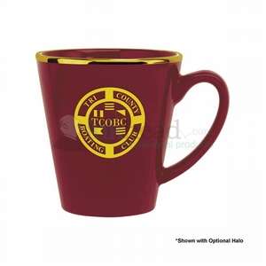 12 oz. Maroon Cafe Mug