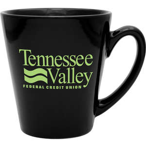 Custom Promotional 12 oz. Midnight Blue Cafe Mug