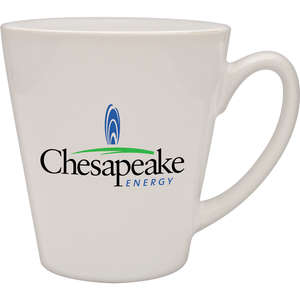 Custom Promotional 12 oz. White Cafe Mug