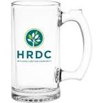 Custom Beer Mugs - 12.5 oz. Thumbprint Glass Tankard