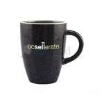 Personalized Coffee Mugs - 13 oz. Black Speckled Taza Mug