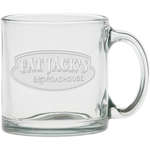 Promotional Glass Coffee Mugs - 13 oz. Etched Clear Crystal Coffee Mug