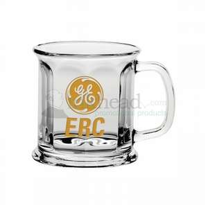 Custom Promotional 13 oz. Etched Clear Optic Presidential Mug