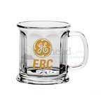 Custom Glass Coffee Mugs - 13 oz. Etched Clear Optic Presidential Mug