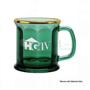 Custom Promotional 13 oz. Etched Green Optic Presidential Mug