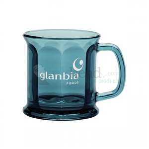 Custom Promotional 13 oz. Etched Pacific Blue Optic Presidential Mug