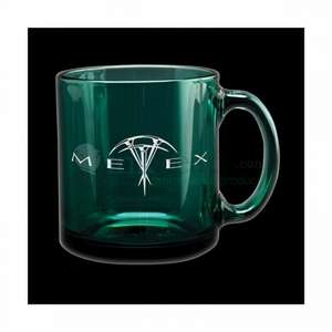Custom Promotional 13 oz. Etched Juniper Glass Coffee Mug