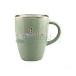Customized Bistro Coffee Mugs - 13 oz. Light Green Speckled Taza Mug