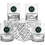 Customized Beverage Glasses - 14 oz. Thank You Set Beverage Glass (4 pc. set)
