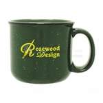 Customized Camper Coffee Mugs - 14 oz. Green Camper Mug