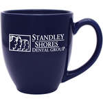 Promotional Coffee Mugs - 14 oz. Solid Black Bistro Mug