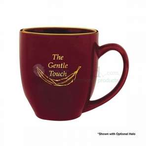Custom Promotional 14 oz. Solid Maroon Bistro Mug