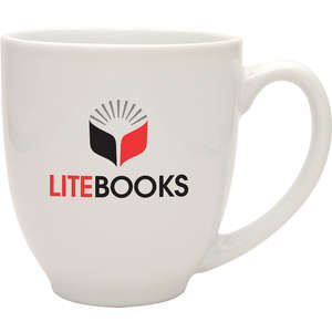 Custom Promotional 14 oz. Solid White Bistro Mug