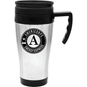 Custom Promotional 14 oz. Steel City Travel Mug With Plastic Liner