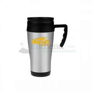 14 oz. Steel City Travel Mug With Plastic Liner