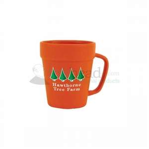 14 oz. Terra Cotta Flower Pot Mug 