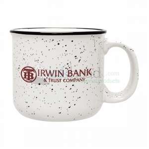 Custom Promotional 14 oz. White Camper Mug
