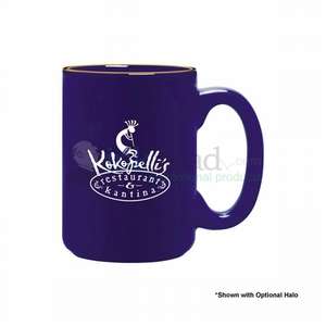 Custom Promotional 15 oz. Midnight Blue Atlas Mug