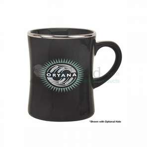 Custom Promotional 16 oz. Black Navy Mug