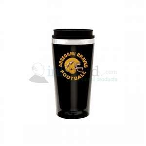 16 oz. Black Steel City Colored Tumbler Mug 