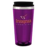 Personalized Travel Coffee Tumblers - 16 oz. Black Steel City Colored Tumbler Mug