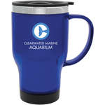 Business Travel Coffee Mugs - 16 oz. Global Green Steel City Acero Mug