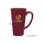 Wholesale Cafe Coffee Mugs - 16 oz. Maroon Cafe Grande Mug