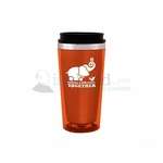 Business Travel Coffee Tumblers - 16 oz. Orange Steel City Camino Tumbler Mug