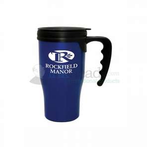 Custom Promotional 16 oz. Sienna Blue Tusca Collection Travel Mug