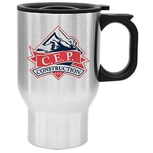 Custom Promotional 16 oz. Stainless Steel City Tapered Travel Mug