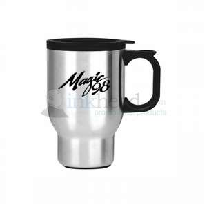Custom Promotional 16 oz. Stainless Steel Tapered Travel Mug
