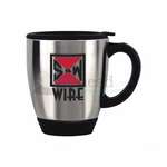 Imprinted Desk Mugs - 16 oz. Steel City Bistro Mug