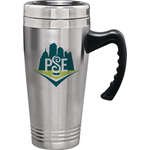 Custom Travel Coffee Mugs - 16 oz. Steel City Commuter Collection Mug