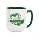Custom Classic Coffee Mugs - 17 oz. Green Duo-Tone Noble Mug
