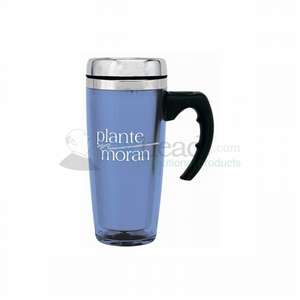 Custom Promotional 18 oz. Glacier Blue Steel City Commuter Mug