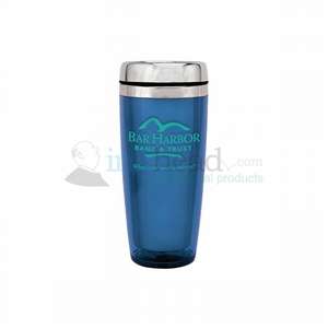 Custom Promotional 18 oz. Glacier Blue Steel City Tumbler Mug