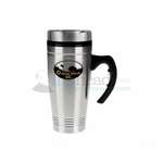 Custom Coffee Mugs - 18 oz. Stainless Steel Fleet Mug With Pvc Liner