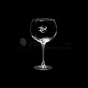 Custom Promotional 19 oz. Etched Connoisseur Balloon Wine Glass