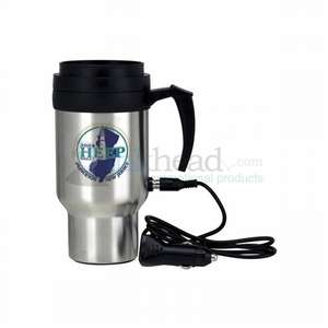 Custom Promotional 20 oz. 12 Volt Heater Travel Mug W/Adapter