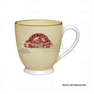 Custom Promotional 20 oz. Almond Footed Bistro Mug