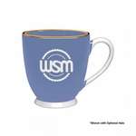 Wholesale Bistro Coffee Mugs - 20 oz. Ocean Blue Footed Bistro Mug