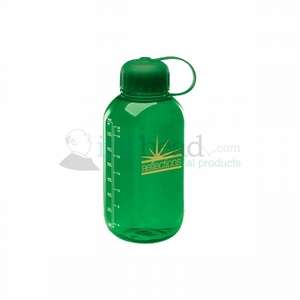 28 oz. Transparent Green Block Party Polycarb Water Bottle 
