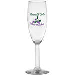 Wholesale New Years - 6 oz. Napa Valley Flute With Optic Stem