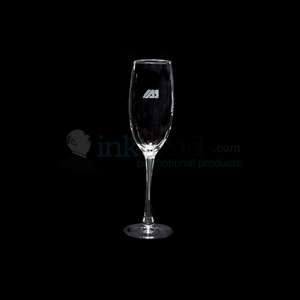 Custom Promotional 8 oz. Etched Connoisseur Flute Champagne