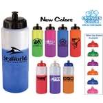 Logo Water Bottles - 32 oz. Mood Sports Bottle with Push 'n Pull Cap